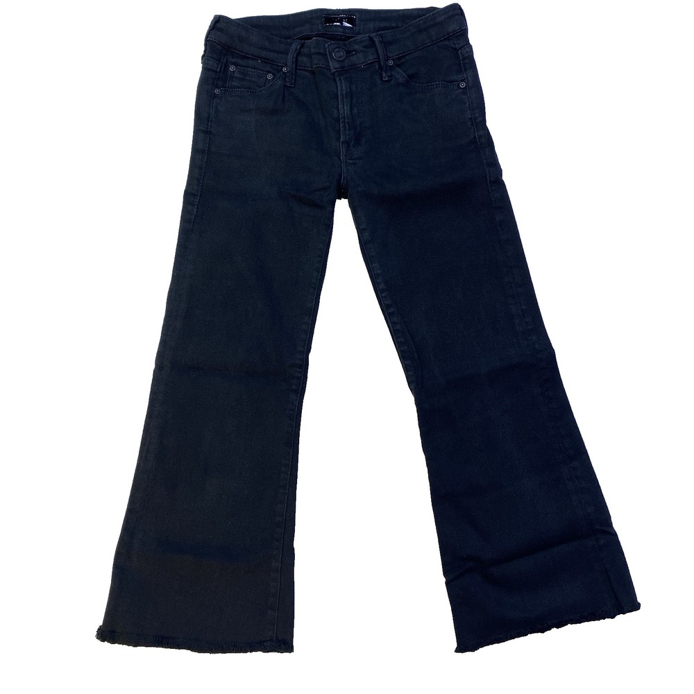 MOTHER The Tattler Cropped Fray Dear Villian Wash (Washed Black) Size 26 / 2
